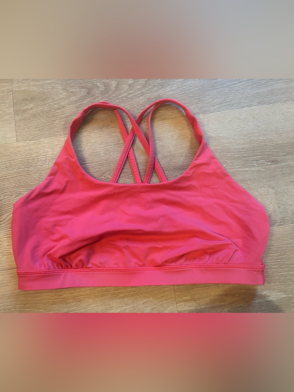 lululemon athletica Hot Pink Strappy Sports Bra size 14